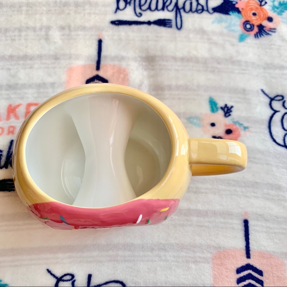 1 LEFT! 🍩 Pink Iced Sprinkled Donut Ceramic Mug - Picture 3 of 5